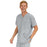 Medline Madison ave Unisex Stretch Fabric Scrub Top with 3 Pockets - Madison ave Unisex Scrub Top with 3 Pockets, Size S, Light Gray - 5515GRYS