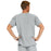 Medline Madison ave Unisex Stretch Fabric Scrub Top with 3 Pockets - Madison ave Unisex Scrub Top with 3 Pockets, Size S, Light Gray - 5515GRYS
