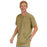 Medline Madison ave Unisex Stretch Fabric Scrub Top with 3 Pockets - Madison ave Unisex Scrub Top with 3 Pockets, Size 4XL, Khaki - 5515KHK4XL