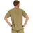 Medline Madison ave Unisex Stretch Fabric Scrub Top with 3 Pockets - Madison ave Unisex Scrub Top with 3 Pockets, Size 4XL, Khaki - 5515KHK4XL