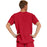 Medline Madison ave Unisex Stretch Fabric Scrub Top with 3 Pockets - Madison ave Unisex Scrub Top with 3 Pockets, Size 4XL, Red - 5515RED4XL
