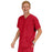 Medline Madison ave Unisex Stretch Fabric Scrub Top with 3 Pockets - Madison ave Unisex Scrub Top with 3 Pockets, Size XXS, Red - 5515REDXXS