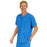 Medline Madison ave Unisex Stretch Fabric Scrub Top with 3 Pockets - Madison ave Unisex Scrub Top with 3 Pockets, Size S, Royal Blue - 5515RYLS