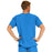 Medline Madison ave Unisex Stretch Fabric Scrub Top with 3 Pockets - Madison ave Unisex Scrub Top with 3 Pockets, Size S, Royal Blue - 5515RYLS