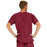 Medline Madison ave Unisex Stretch Fabric Scrub Top with 3 Pockets - Madison ave Unisex Scrub Top with 3 Pockets, Size 4XL, Wine - 5515WNE4XL