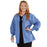 Medline Lincoln ave Unisex Stretch Fabric Scrub Jacket with 3 Pockets - Unisex Lincoln Ave. Cuffed Jacket, Ciel Blue, Size 2XL - 5542CBLXXL