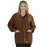 Medline Lincoln ave Unisex Stretch Fabric Scrub Jacket with 3 Pockets - Unisex Lincoln Ave. Cuffed Jacket, Chocolate Brown, Size 5XL - 5542CHC5XL