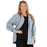 Medline Lincoln ave Unisex Stretch Fabric Scrub Jacket with 3 Pockets - Unisex Lincoln Ave. Cuffed Jacket, Light Gray, Size 4XL - 5542GRY4XL
