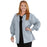 Medline Lincoln ave Unisex Stretch Fabric Scrub Jacket with 3 Pockets - Unisex Lincoln Ave. Cuffed Jacket, Light Gray, Size XL - 5542GRYXL