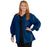 Medline Lincoln ave Unisex Stretch Fabric Scrub Jacket with 3 Pockets - Unisex Lincoln Ave. Cuffed Jacket, Navy, Size M - 5542NVYM