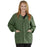 Medline Lincoln ave Unisex Stretch Fabric Scrub Jacket with 3 Pockets - Unisex Lincoln Ave. Cuffed Jacket, Olive Green, Size L - 5542OLVL