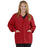 Medline Lincoln ave Unisex Stretch Fabric Scrub Jacket with 3 Pockets - Unisex Lincoln Ave. Cuffed Jacket, Red, Size S - 5542REDS
