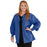 Medline Lincoln ave Unisex Stretch Fabric Scrub Jacket with 3 Pockets - Unisex Lincoln Ave. Cuffed Jacket, Royal Blue, Size S - 5542RYLS