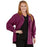 Medline Lincoln ave Unisex Stretch Fabric Scrub Jacket with 3 Pockets - Unisex Lincoln Ave. Cuffed Jacket, Wine, Size 3XL - 5542WNEXXXL