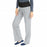 Medline Ocean Ave Women's Stretch Fabric Support Waistband Scrub Pants - Ocean ave Women's Support Waistband Scrub Pants with Cargo Pocket, Size L Petite Inseam, Light Gray - 5560GRYLP