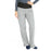 Medline Ocean Ave Women's Stretch Fabric Support Waistband Scrub Pants - Ocean ave Women's Support Waistband Scrub Pants with Cargo Pocket, Size M Regular Inseam, Light Gray - 5560GRYM