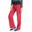 Medline Ocean Ave Women's Stretch Fabric Support Waistband Scrub Pants - Ocean ave Women's Support Waistband Scrub Pants with Cargo Pocket, Size 3XL Petite Inseam, Pink - 5560PNKXXXLP