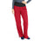 Medline Ocean Ave Women's Stretch Fabric Support Waistband Scrub Pants - Ocean ave Women's Support Waistband Scrub Pants with Cargo Pocket, Size XXS Regular Inseam, Red - 5560REDXXS