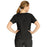 Medline Michigan ave Women's Yoga-Style Stretch Scrub Top with 1 Pocket - Michigan ave Women's Yoga-Style Stretch Scrub Top with 1 Pocket, Size 2XL, Black - 5564BLKXXL