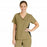 Medline Michigan ave Women's Yoga-Style Stretch Scrub Top with 1 Pocket - Michigan ave Women's Yoga-Style Stretch Scrub Top with 1 Pocket, Size 3XL, Khaki - 5564KHKXXXL