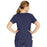 Medline Michigan ave Women's Yoga-Style Stretch Scrub Top with 1 Pocket - Michigan ave Women's Yoga-Style Stretch Scrub Top with 1 Pocket, Size 3XL, Navy - 5564NVYXXXL
