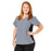 Medline California ave Women's Yoga-Style Stretch Scrub Top with Pockets - California Ave Scrub Top, Yoga with Pockets, Gray, Size 2XL - 5565GRYXXL