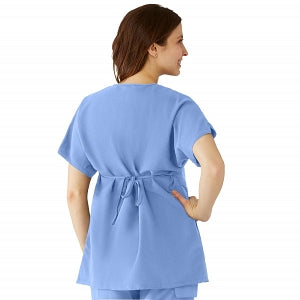 Medline Charlotte ave Women's Maternity Scrub Top - Charlotte ave Maternity Scrub Top, Size XL, Ceil Blue - 5568CBLXL