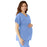Medline Charlotte ave Women's Maternity Scrub Top - Charlotte ave Maternity Scrub Top, Size XL, Ceil Blue - 5568CBLXL