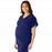 Medline Charlotte ave Women's Maternity Scrub Top - Charlotte ave Maternity Scrub Top, Size M, Navy - 5568NVYM