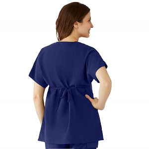 Medline Charlotte ave Women's Maternity Scrub Top - Charlotte ave Maternity Scrub Top, Size M, Navy - 5568NVYM