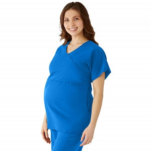 Medline Charlotte ave Women's Maternity Scrub Top - Charlotte ave Maternity Scrub Top, Size XS, Royal Blue - 5568RYLXS