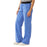 Medline Pacific ave Women's Stretch Fabric Wide Waistband Scrub Pants - Pacific ave Women's Wide Waistband Scrub Pants with Cargo Pocket, Size XXS Tall Inseam, Ceil Blue - 5570CBLXXST