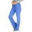Medline Melrose ave Women's Stretch Fabric Boot Cut Scrub Pants - Melrose ave Women's Drawstring / Elastic Waist Boot Cut Scrub Pants with 3 Pockets, Size S Regular Inseam, Ceil Blue - 5580CBLS
