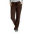 Medline Melrose ave Women's Stretch Fabric Boot Cut Scrub Pants - Melrose ave Women's Drawstring / Elastic Waist Boot Cut Scrub Pants with 3 Pockets, Size S Regular Inseam, Chocolate - 5580CHCS