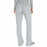 Medline Melrose ave Women's Stretch Fabric Boot Cut Scrub Pants - Melrose ave Women's Drawstring / Elastic Waist Boot Cut Scrub Pants with 3 Pockets, Size L Petite Inseam, Light Gray - 5580GRYLP