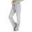 Medline Melrose ave Women's Stretch Fabric Boot Cut Scrub Pants - Melrose ave Women's Drawstring / Elastic Waist Boot Cut Scrub Pants with 3 Pockets, Size XL Tall Inseam, Light Gray - 5580GRYXLT