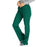 Medline Melrose ave Women's Stretch Fabric Boot Cut Scrub Pants - Melrose ave Women's Drawstring / Elastic Waist Boot Cut Scrub Pants with 3 Pockets, Size S Petite Inseam, Hunter Green - 5580HTRSP