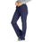 Medline Melrose ave Women's Stretch Fabric Boot Cut Scrub Pants - Melrose ave Women's Drawstring / Elastic Waist Boot Cut Scrub Pants with 3 Pockets, Size M Tall Inseam, Navy - 5580NVYMT