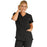 Medline Berkeley ave Women's Stretch Fabric Tunic Scrub Top with Pockets - Berkeley ave Women's Tunic Scrub Top with 3 Pockets, Size 3XL, Black - 5582BLKXXXL