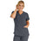 Medline Berkeley ave Women's Stretch Fabric Tunic Scrub Top with Pockets - Berkeley ave Women's Tunic Scrub Top with 3 Pockets, Size XS, Charcoal - 5582CHRXS