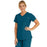Medline Berkeley ave Women's Stretch Fabric Tunic Scrub Top with Pockets - Berkeley ave Women's Tunic Scrub Top with 3 Pockets, Size XXS, Caribbean Blue - 5582CRBXXS