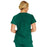 Medline Berkeley ave Women's Stretch Fabric Tunic Scrub Top with Pockets - Berkeley ave Women's Tunic Scrub Top with 3 Pockets, Size M, Hunter Green - 5582HTRM