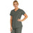 Medline Berkeley ave Women's Stretch Fabric Tunic Scrub Top with Pockets - Berkeley ave Women's Tunic Scrub Top with 3 Pockets, Size L, Olive - 5582OLVL