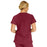 Medline Berkeley ave Women's Stretch Fabric Tunic Scrub Top with Pockets - Berkeley ave Women's Tunic Scrub Top with 3 Pockets, Size XS, Wine - 5582WNEXS