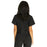 Medline Park Ave Women's Stretch Fabric Mock Wrap Scrub Top with Pockets - Park ave Women's Mock Wrap Scrub Top with 2 Pockets, Size 2XL, Black - 5587BLKXXL