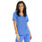 Medline Park Ave Women's Stretch Fabric Mock Wrap Scrub Top with Pockets - Park ave Women's Mock Wrap Scrub Top with 2 Pockets, Size L, Ceil Blue - 5587CBLL