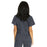 Medline Park Ave Women's Stretch Fabric Mock Wrap Scrub Top with Pockets - Park ave Women's Mock Wrap Scrub Top with 2 Pockets, Size S, Charcoal - 5587CHRS