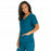Medline Park Ave Women's Stretch Fabric Mock Wrap Scrub Top with Pockets - Park ave Women's Mock Wrap Scrub Top with 2 Pockets, Size L, Caribbean Blue - 5587CRBL