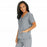 Medline Park Ave Women's Stretch Fabric Mock Wrap Scrub Top with Pockets - Park ave Women's Mock Wrap Scrub Top with 2 Pockets, Size XS, Light Gray - 5587GRYXS