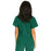 Medline Park Ave Women's Stretch Fabric Mock Wrap Scrub Top with Pockets - Park ave Women's Mock Wrap Scrub Top with 2 Pockets, Size XXS, Hunter Green - 5587HTRXXS